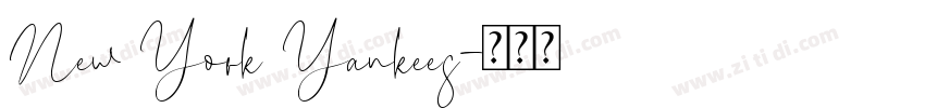 New York Yankees字体转换